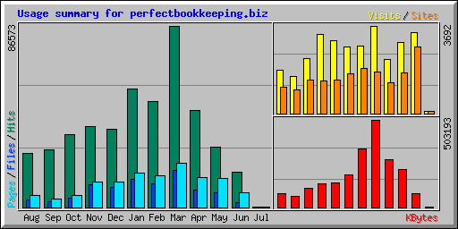 Usage summary for perfectbookkeeping.biz